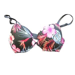 Victorias Secret Pink Size 32B Wear Everywhere Push Up Floral Beachy Hawaii Vaca